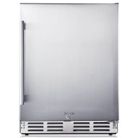 Kalamera Beverage Refrigerator 24 Inch, Under Counter 150 Cans Mini Drinks Fridge with Stainless Steel Door, Beverage Cooler Built-in and Freestanding, 32-40℉ Temperature Range